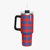 Galloway Red Tartan Crest 40 oz Insulated Tumbler with Handle